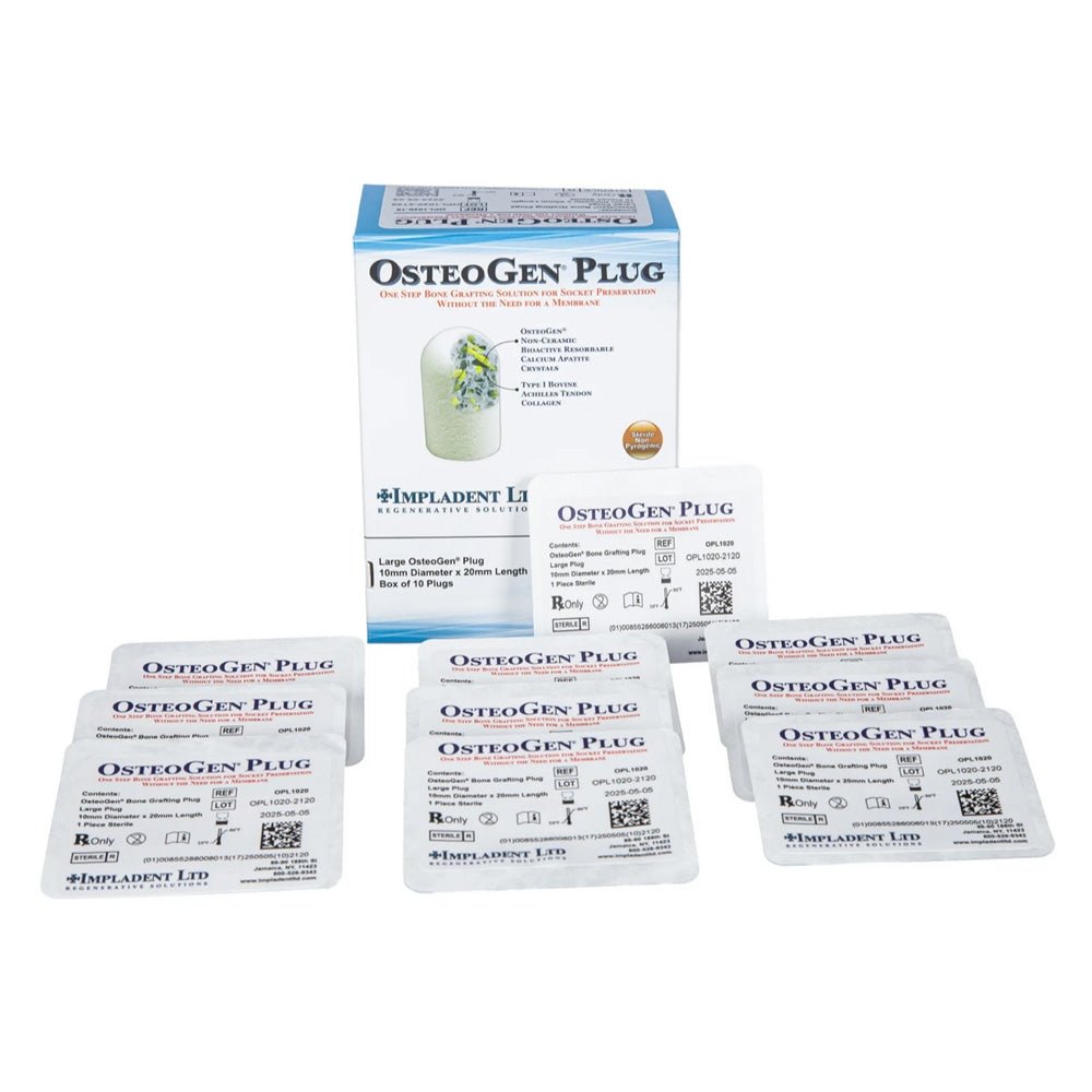 Osteogen Plugs Bone Graft Impladent Buy 5 Get 1 Free - Impladent - GoldenDent